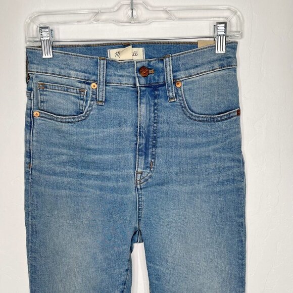 NWT Madewell 11" High Rise Skinny Crop Jeans Size 26 Tall Brooksedge wash - Picture 4 of 12